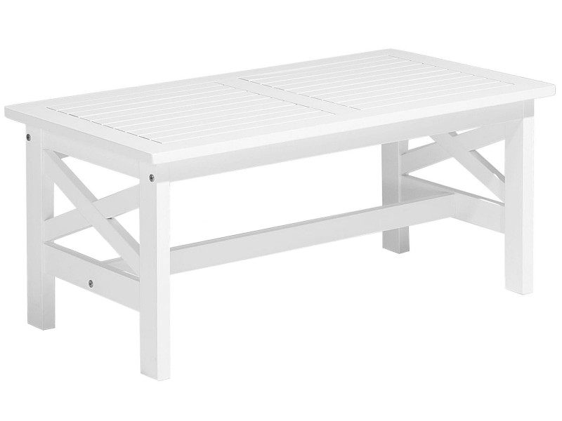 Stół ogrodowy 100x55 drewniany biały, 271951
