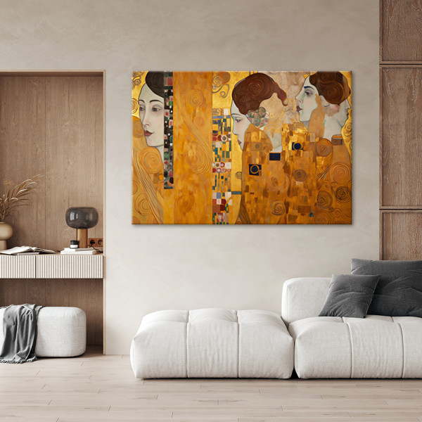 Feeby Obraz na płótnie, Złoty portret kobiety - G. Klimt 60x40, 2778274