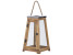 Produkt: Lampion szklane drzwi drewniany 39 cm brązowy