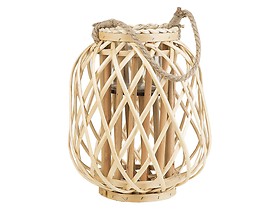 Lampion dekoracyjny latarnia jasne drewno