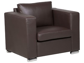 Fotel krzesło dwoina klasyczny brązowy