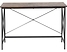 Biurko metalowe nóżki 115 x 60 cm ciemne drewno, 296631