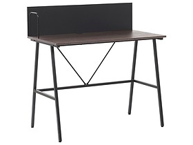 Małe biurko 100x50 ciemne drewno