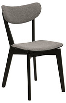 Krzesło Roxby tapicerowane szare/czarne