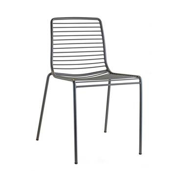 Krzesło Summer antracytowe metalowe, 300270
