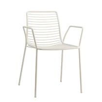 Krzesło Summer Arm białe metalowe