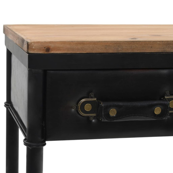 Stolik konsola, MDF i drewno jodłowe, 100 x 33,5 x 80 cm, 3014696