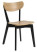 Inny kolor wybarwienia: Krzesło Roxby naturalne czarne drewniane