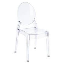 Krzesło Mia Elizabeth transparentne z tworzywa