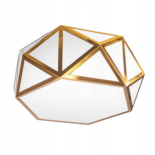 Lampa Sufitowa Geometryczna Plafon 35Cm Złota Gold, 305385
