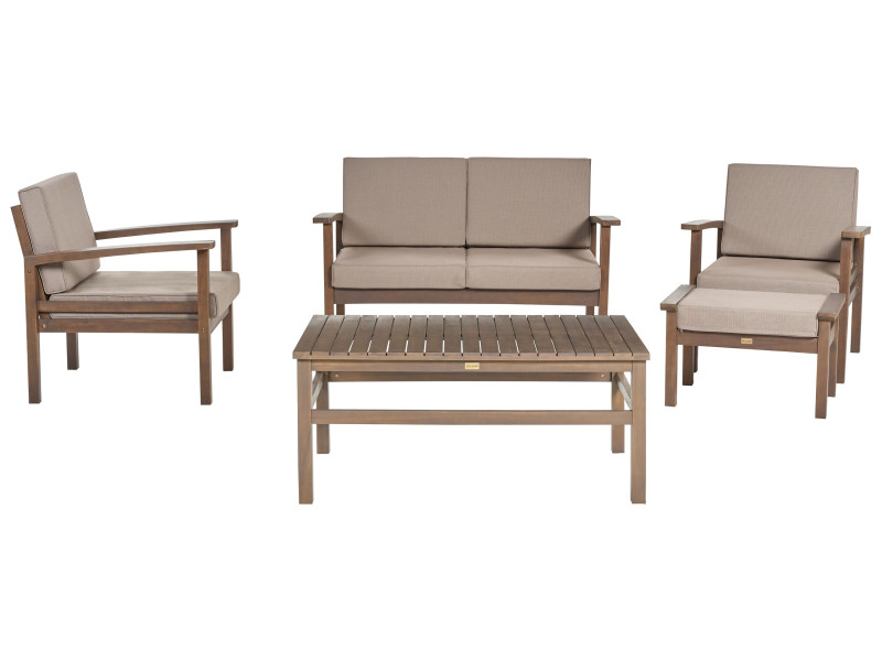 Zestaw ogrodowy sofa fotele drewniany, 308677