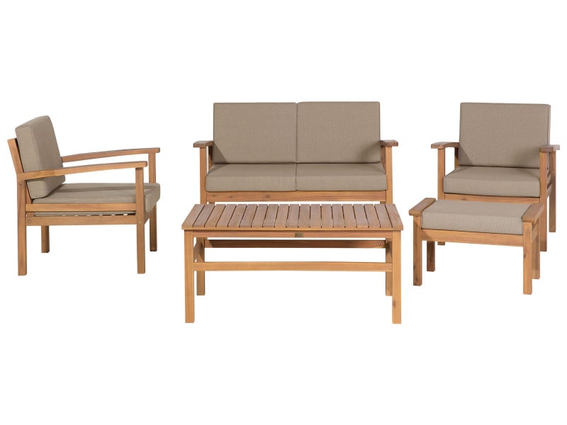 Zestaw ogrodowy sofa fotele drewniany, 309123