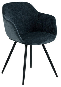 Krzesło Noella granatowe tapicerowane, 309497