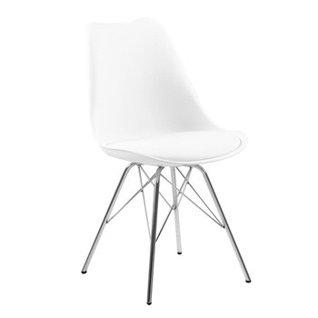 Krzesło Eris PP białe z tworzywa, 310138
