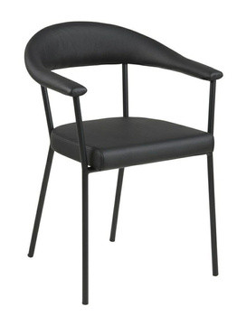 Krzesło Ava czarne tapicerowane, 310207