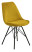 Inny kolor wybarwienia: Krzesło Eris Sztruks Żółte tapicerowane