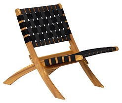 Krzesło z litego akacji i nylonu