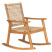 Produkt: Krzesło bujane z litego akacji i sznurka