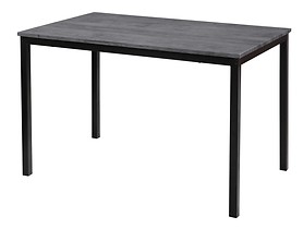 Stół jadalniany dla 4 osób z metalu i szarego drewna L120