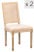 Inny kolor wybarwienia: Zestaw 2 krzeseł drewno/plecionka beż tkanina