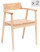 Inny kolor wybarwienia: Zestaw 2 krzeseł z naturalnego drewna litego