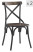 Inny kolor wybarwienia: Zestaw 2 przemysłowych krzeseł z metalu i jesionu szarego