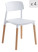 Produkt: Zestaw 4 krzeseł skandynawskich białe drewno