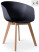Inny kolor wybarwienia: Zestaw 4 skandynawskich krzeseł z białego drewna