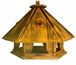 Drewniany karmnik dla ptaków RUDZIK II