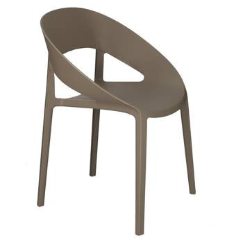 Krzesło Oido mild grey z tworzywa, 321267