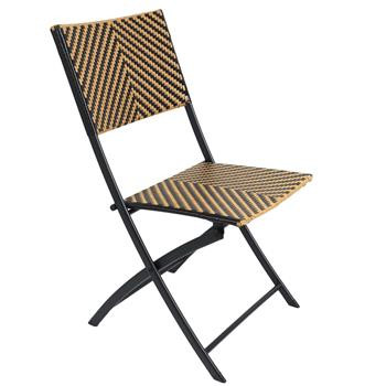Krzesło składane Marron plecione, 321547