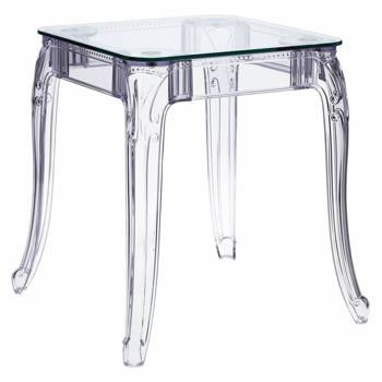 Stół Ghost 62x62cm transparentny glamour, 321604