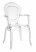 Produkt: Krzesło transparentne Queen Arm z tworzywa