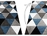 Dywan ALTER Rino Trójkąty niebieski 280x370 cm, 326442