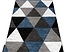 Dywan ALTER Rino Trójkąty niebieski 120x170 cm, 326461