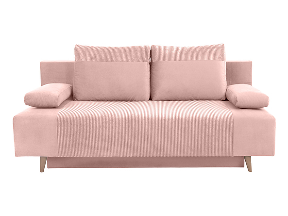 sofa Leon, Tkanina Poso 52 Pink/Kronos 52 Pink, 327054