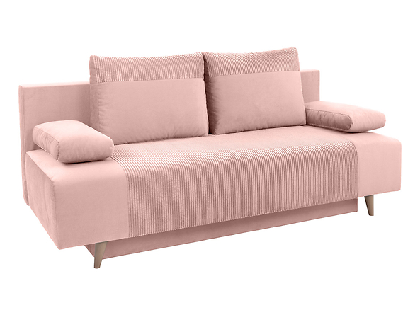 sofa Leon, Tkanina Poso 52 Pink/Kronos 52 Pink, 327055