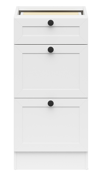 szafka kuchenna dolna  Junona Line 40 cm z szufladami biała, 327399