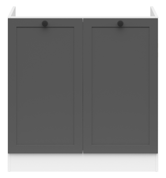 szafka kuchenna pod zlewozmywak Junona Line 80 cm grafit, 329635