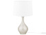 Produkt: Lampa stołowa nocna biały abażur złota