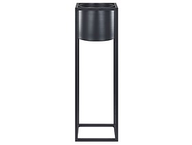 Doniczka na stojaku 50 cm metalowa czarna