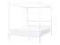 Produkt: Łóżko metalowe 160 x 200 cm z baldachimem białe