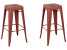Produkt: 2 stołki barowe 76cm czerwono-złoty