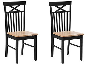 2 krzesła drewniane czarne