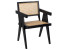 Produkt: Krzesło mahoniowe z plecionką czarne