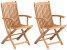 Produkt: 2 krzesła ogrodowe składane drewniane