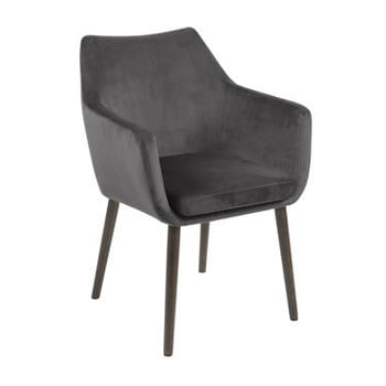 Krzesło Nora VIC Dark Grey tapicerowane, 339277