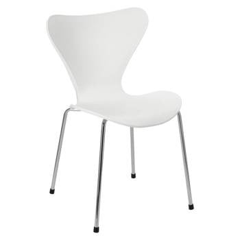 Krzesło Martinus białe z tworzywa, 340577