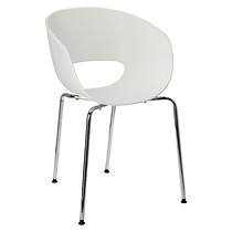 Krzesło Shell białe glamour