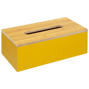 Pudełko na chusteczki Modern żółte, 342858